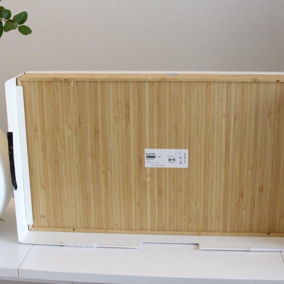 Ikea‎ ELLOVEN Monitor Stand with Drawer Steel/Bamboo White 504.747.70 - Picture 5 of 10